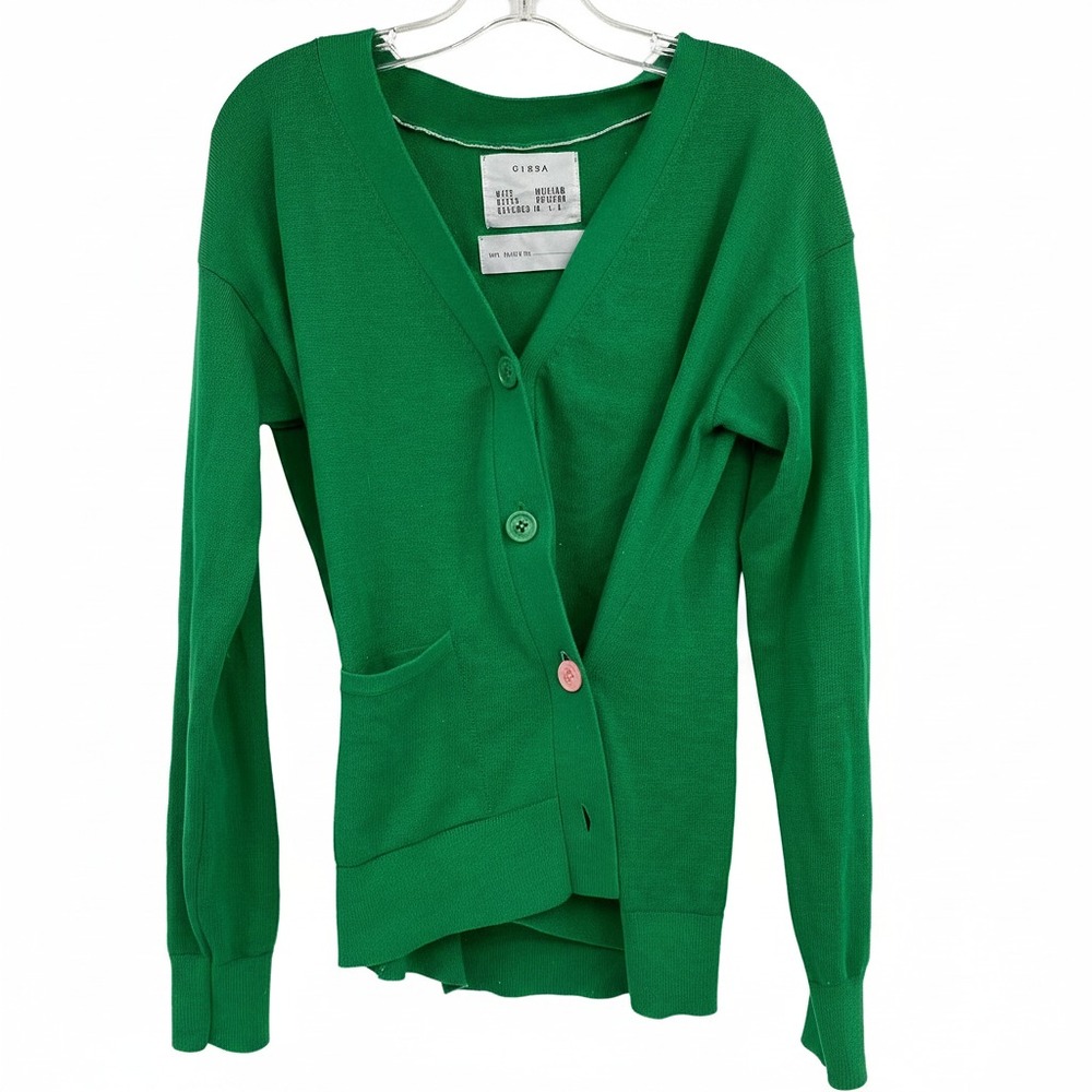 Cissa Green 100% Cotton Button-Up Top | Women’s M